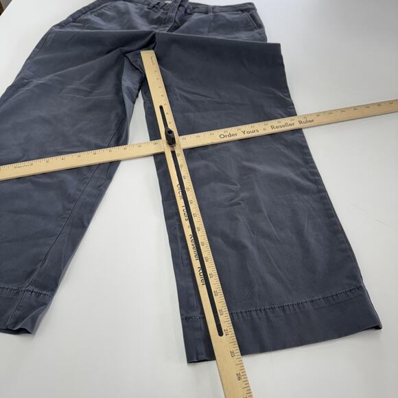 Elizabeth and James Pants Womens 10 Blue Gray Wide Leg Stretch Cotton Spandex - Picture 7 of 7